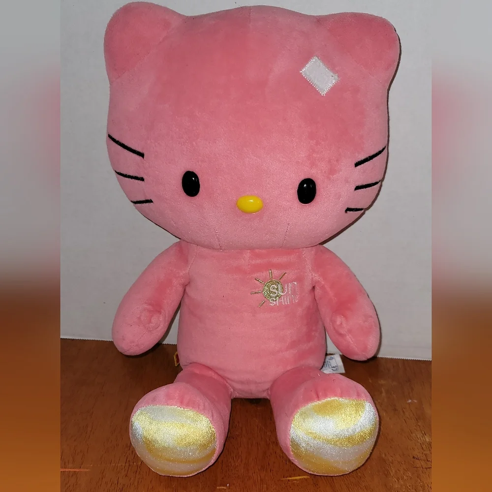 Hello Kitty Build A Bear Sunshine Limited Edition Coral Pink Flower 2013 Rare